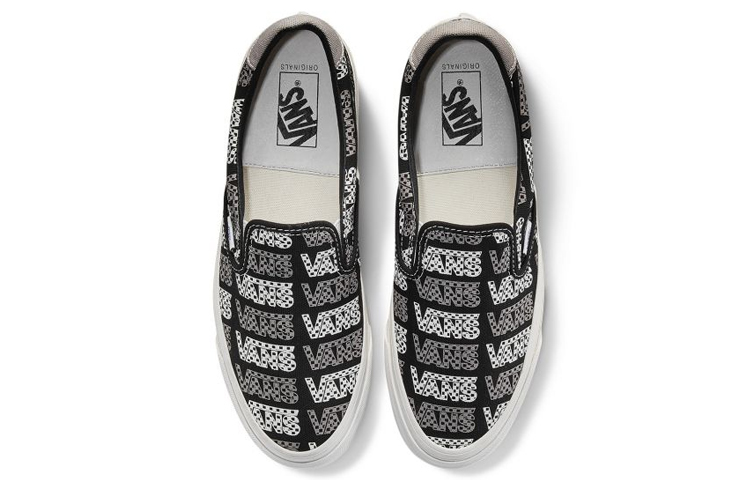 Lookbook バンズ スリッポン59 LX "黒ロゴチェッカー" VN0A4BVDVZ9