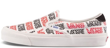 Vans Slip-On 59 LX 'Racing Red Logo Checkerboard' VN0A4BVDVZC Vans Slip-On 59 LX 'Racing Red Logo Checkerboard' VN0A4BVDVZC