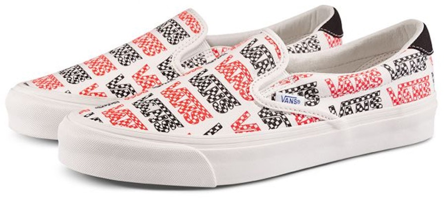 Vans Slip-On 59 LX 'Racing Red Logo Checkerboard' VN0A4BVDVZC Order Vans Slip-On 59 LX 'Racing Red Logo Checkerboard' VN0A4BVDVZC