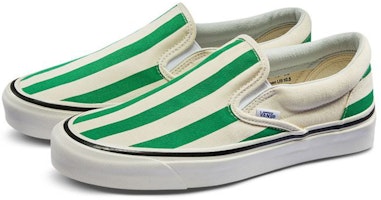 Vans Slip-On 98 DX 'Big Stripe - Putih Hijau' VN0A3JEXVN1 Order Vans Slip-On 98 DX 'Big Stripe - Putih Hijau' VN0A3JEXVN1