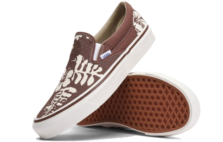 Lookbook Vans Slip-On 98 Reissue STV Aloha Marrn 'Brown White' VN0A2XS4JVG