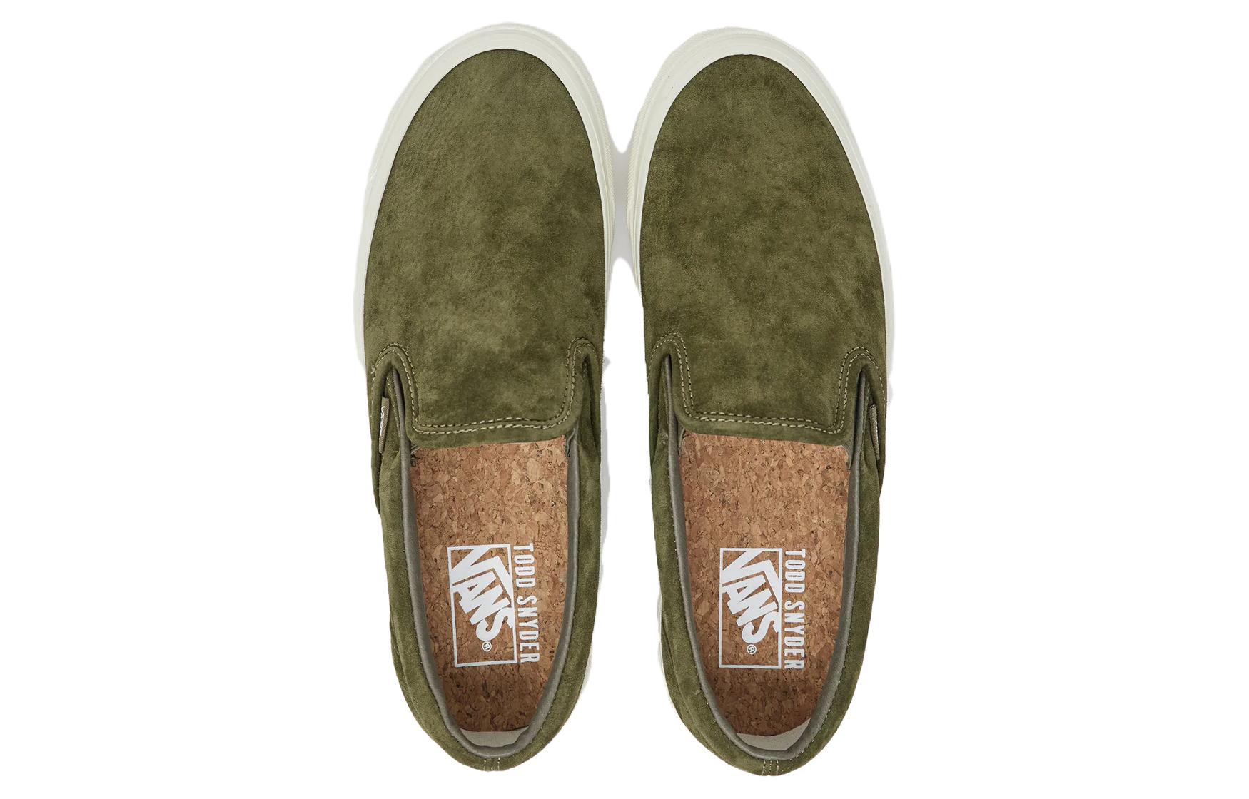 Shop Vans Slip-On 98 x Todd Snyder Sneaker 'Hijau Zaitun' VN0A7Q58XK