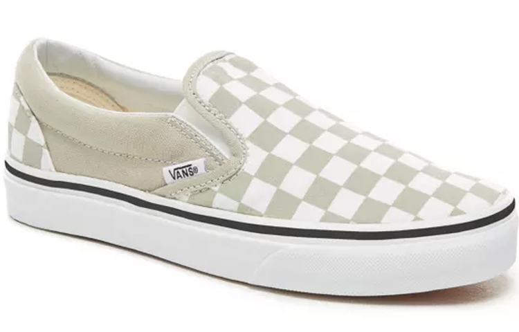 Lookbook Vans Slip-On 'Checkerboard Desert Sage' - Corak Papan Dam Lembah Sage. VN0A38F7U79