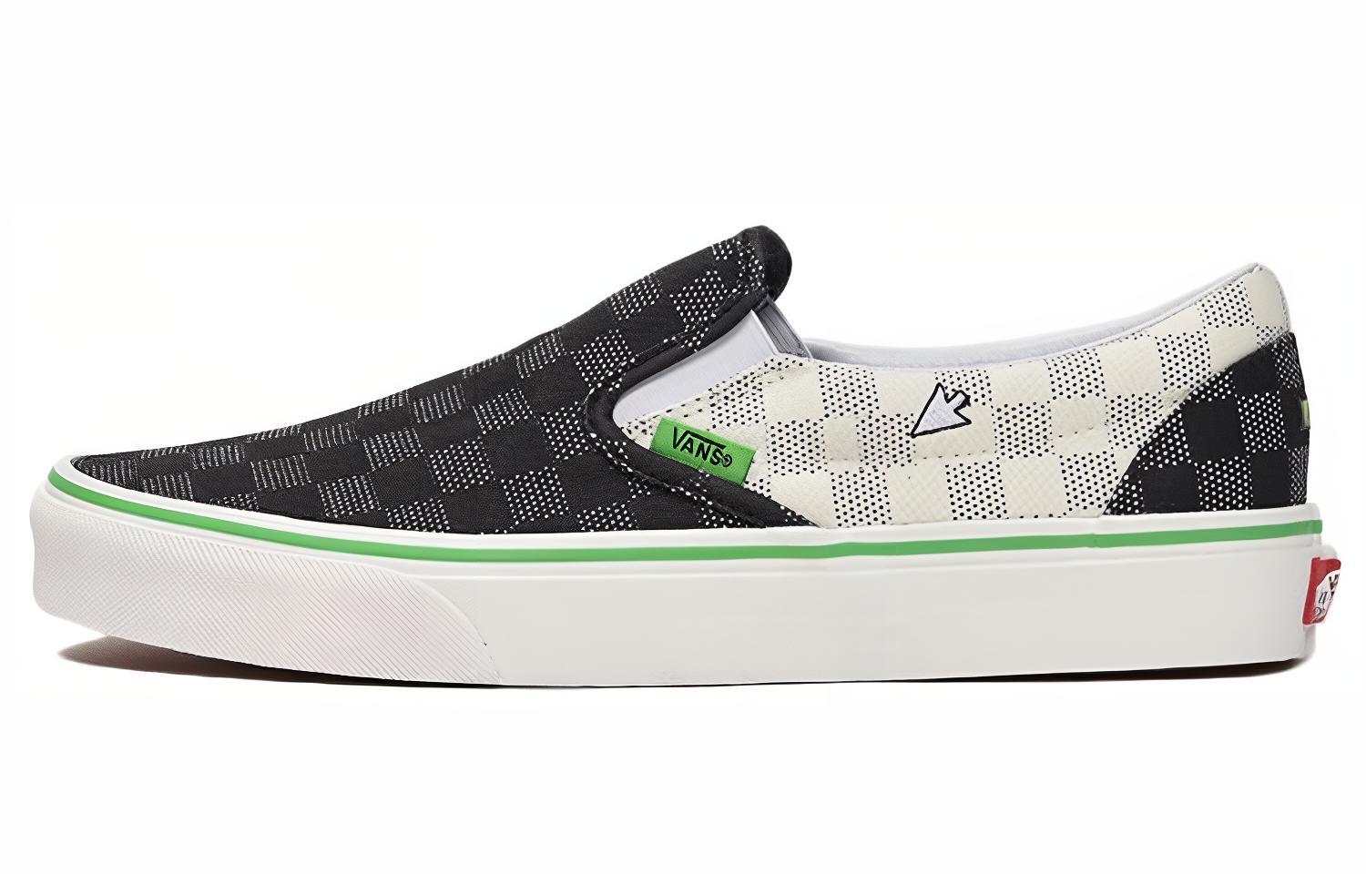 Buy Vans Slip-On 'Vanscii - Black White Green' VN0A38F7VMP