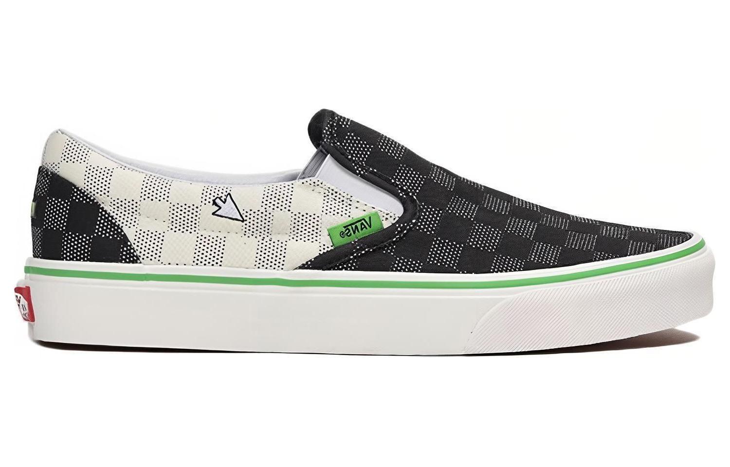 Order Vans Slip-On 'Vanscii - Black White Green' VN0A38F7VMP