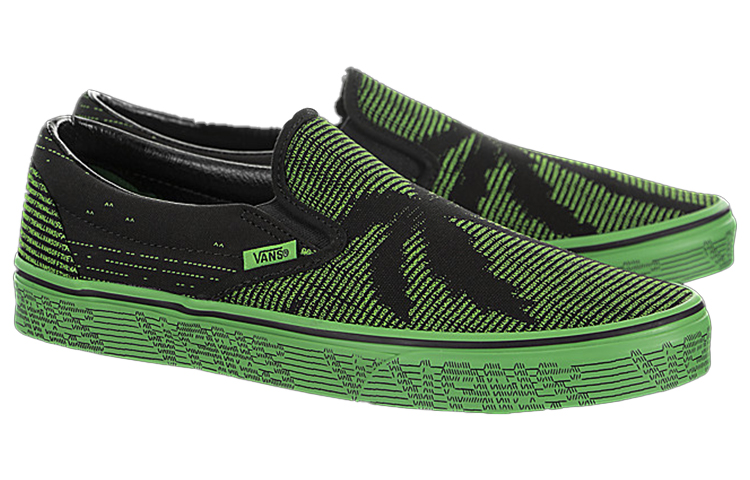 Order Vans Slip-On 'Vanscii - Green Black' VN0A38F7VMQ