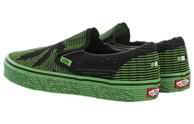 Lookbook Vans Slip-On 'Vanscii - Green Black' VN0A38F7VMQ