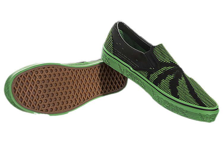 Shop Vans Slip-On 'Vanscii - Green Black' VN0A38F7VMQ