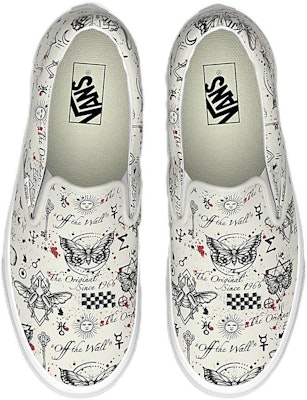 Vans slip-on 'Putih Hitam' VN0A7Q5DKIG Shop Vans slip-on 'Putih Hitam' VN0A7Q5DKIG