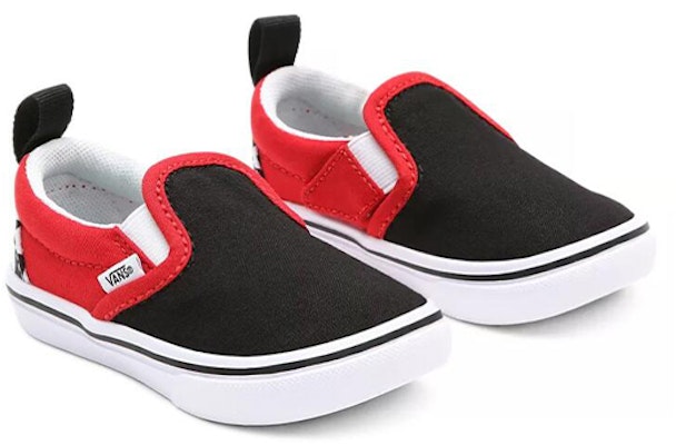 반스 슬립온 블랙/레드 (Vans Slip-on Black/Red) VN0A4TZK35U Lookbook 반스 슬립온 블랙/레드 (Vans Slip-on Black/Red) VN0A4TZK35U