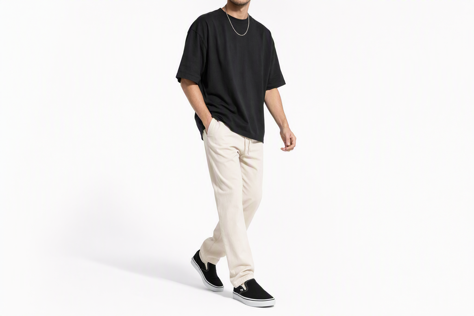 Order Vans 黑白日本版懒人鞋 'Black White' 466091-0002