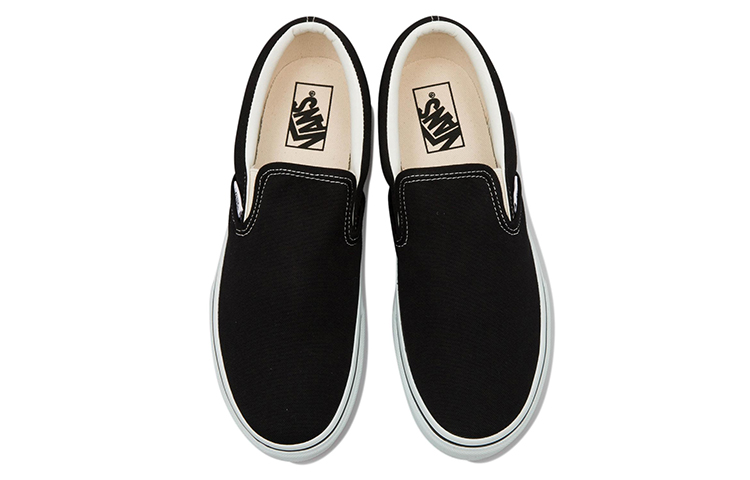 Purchase Vans 黑白日本版懒人鞋 'Black White' 466091-0002