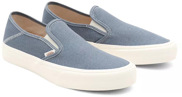 Vans Slip-On Ringan Tahan Lama Sepatu Skate Denim Biru Kasual VN0A5HYQA01 Lookbook Vans Slip-On Ringan Tahan Lama Sepatu Skate Denim Biru Kasual VN0A5HYQA01