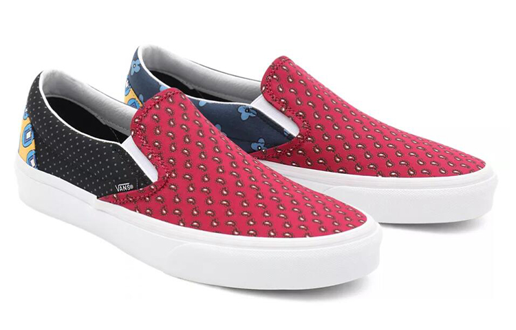 Lookbook Vans 便穿 休閒 透氣耐磨防滑 低筒 滑板鞋 男女款 紅藍