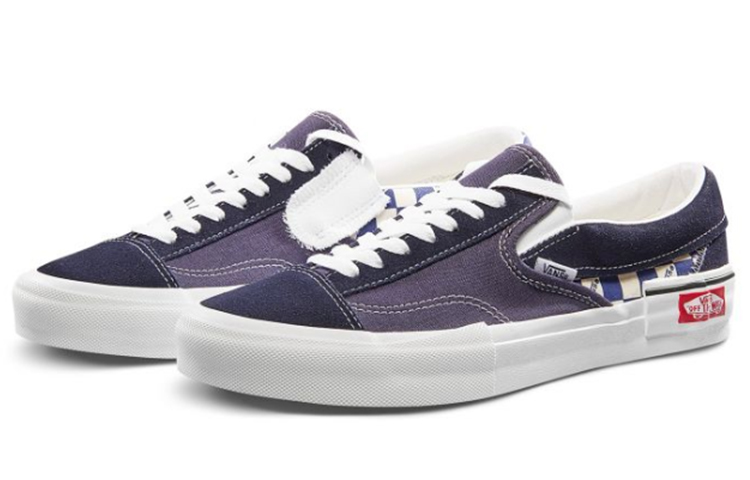 Order Vans Slip-On Cap ''Blauw Wit Checkerboard'' VN03AWM5TLI-YC