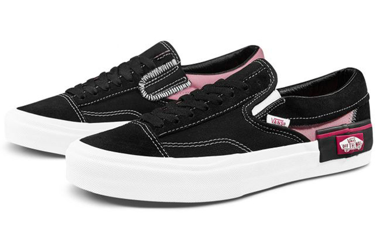 Lookbook Vans 低帮 懶人鞋 男女同款 黑粉