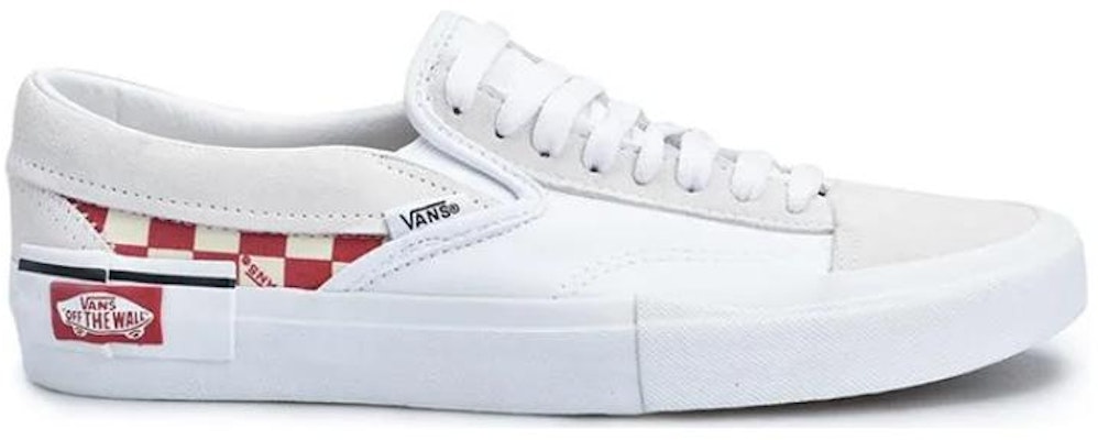 Vans Slip-On Cap Low Top Kasut Skate Unisex Merah Grid Putih VN0A3WM5TLJ Order Vans Slip-On Cap Low Top Kasut Skate Unisex Merah Grid Putih VN0A3WM5TLJ