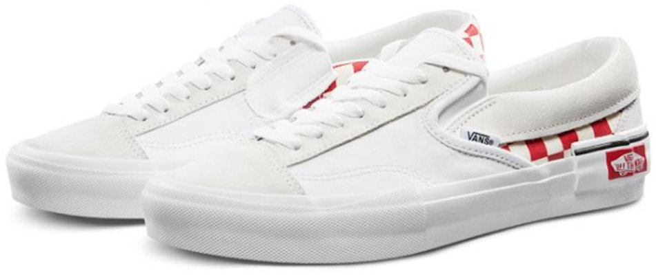 Vans Slip-On Cap Low Top Kasut Skate Unisex Merah Grid Putih VN0A3WM5TLJ Lookbook Vans Slip-On Cap Low Top Kasut Skate Unisex Merah Grid Putih VN0A3WM5TLJ