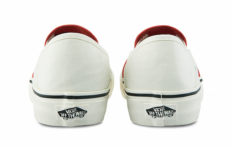 Shop ヴァンズ スリッポン チェッカー レッド/ホワイト VN0A5HYQA02