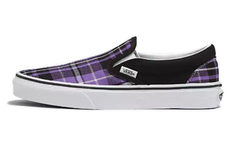 Buy Vans 滑入式 經典款 舒適風範經典 防滑耐磨 低筒 滑板鞋 男女通款 黑紫色