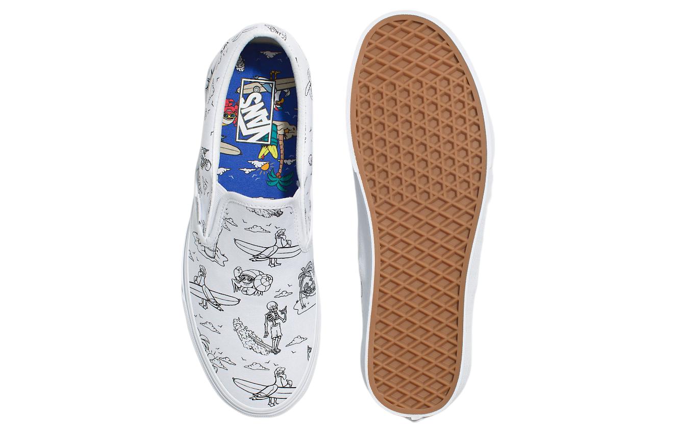 Shop Vans 白色经典懒人鞋 VN0A5JLXBPD