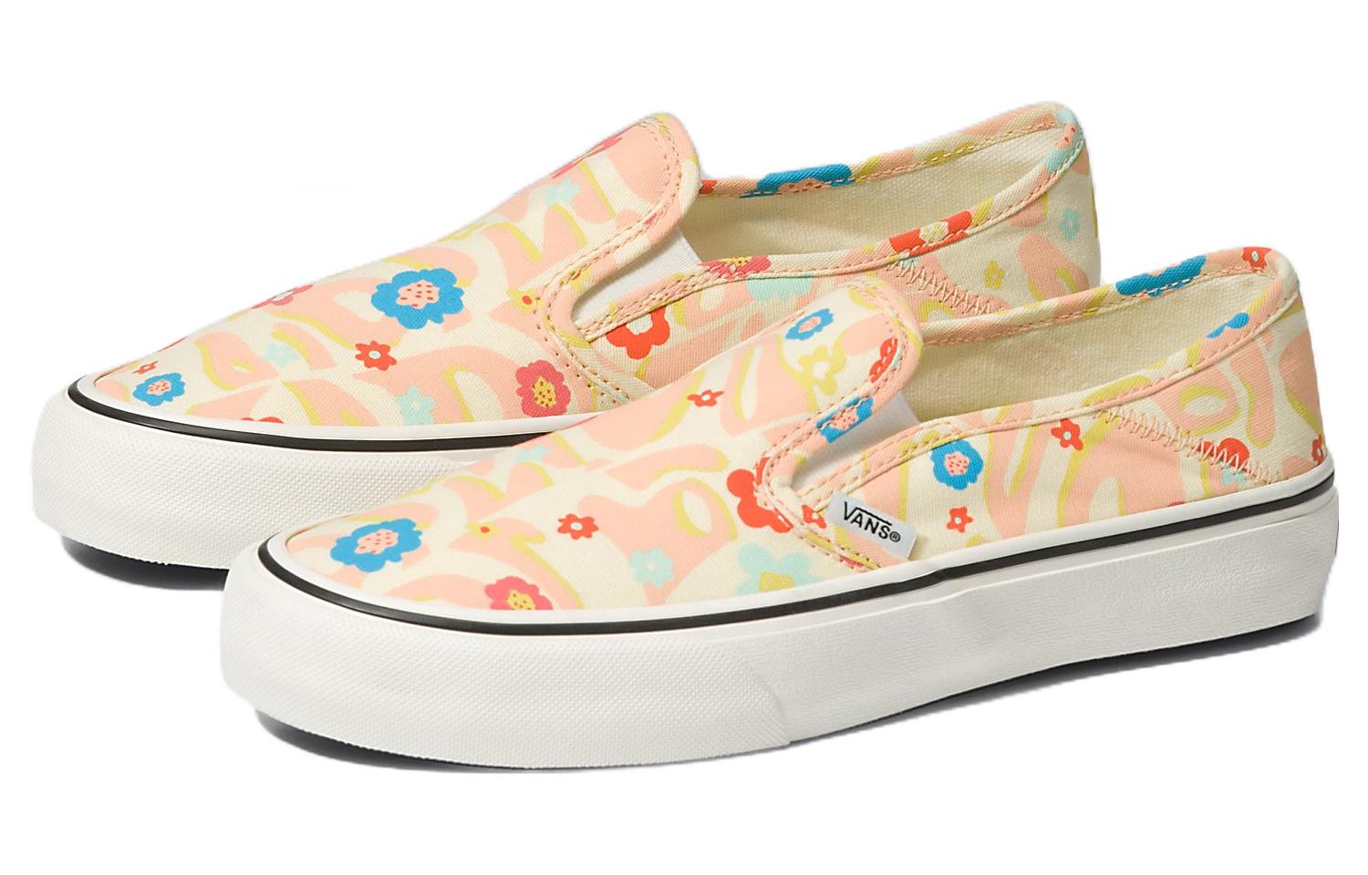 Lookbook Vans Slip-On Groovy Floral VR3 SF 'Pink Yellow' Bunga Kuning Merah Muda VN0A4BX8YQ1