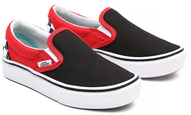 ヴァンズ スリッポン K ブラック/レッド VN0A4U1S35U Lookbook ヴァンズ スリッポン K ブラック/レッド VN0A4U1S35U