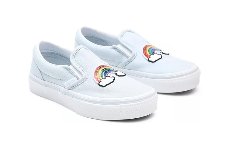 Lookbook Vans Slip-On K Schuhe Blau VN0A4BUT34C