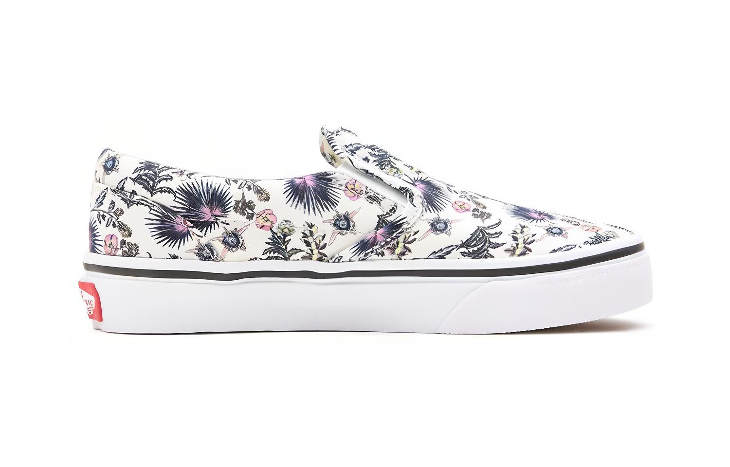 Order Vans Classic 懒人鞋 花卉白色 童鞋 VN0A4BUT30R