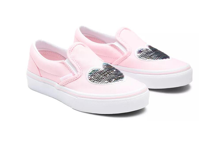 Lookbook Vans Slip-On K Schoenen Roze VN0A4BUT31L