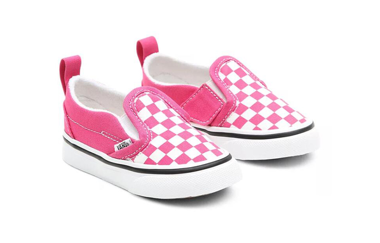 Lookbook 幼童 Vans 套腳鞋 粉白格