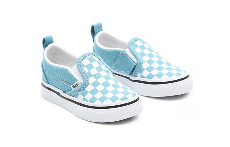 Lookbook Vans Slip-On K Chaussures Blanc/Bleu VN0A348830Y