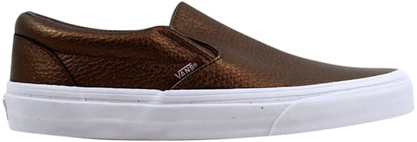 Vans Slip-On Leather 'Metallic Saddle' VN0A38F7MU7 Vans Slip-On Leather 'Metallic Saddle' VN0A38F7MU7