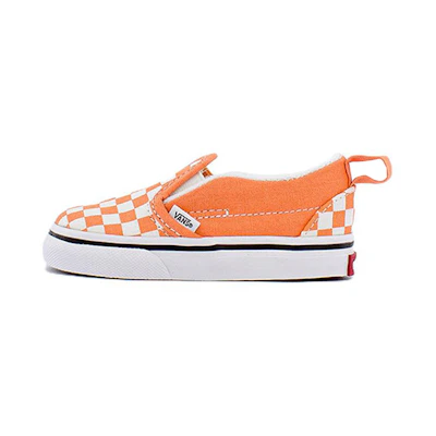 Vans Slip-On Low Tops Thick Sole Casual Skateboarding Shoes Orange White
