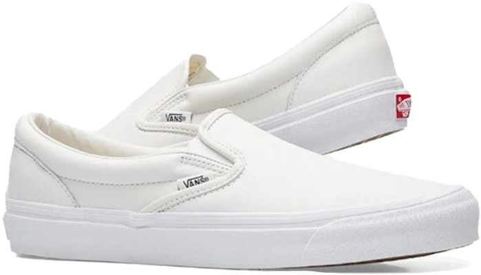 Vans Slip-On LX Leather 'White' VN000UDF1NT Shop Vans Slip-On LX Leather 'White' VN000UDF1NT