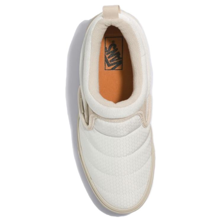 Shop Vans 滑入式 通用舒適 經典典雅 防滑防震 低筒 滑板鞋 異性通用 米白色