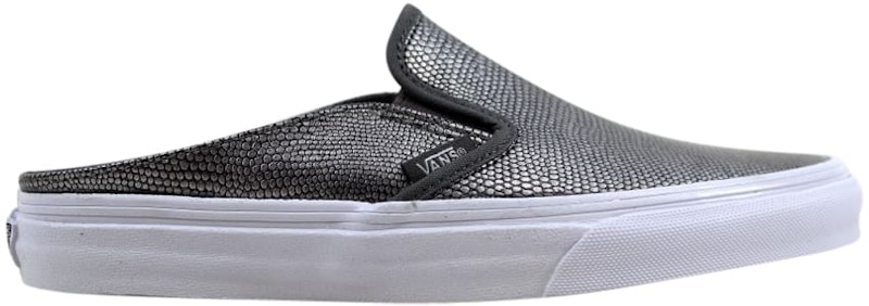 Vans Slip-On Mule Embossed Leather 'Grey' VN0004KTIDQ