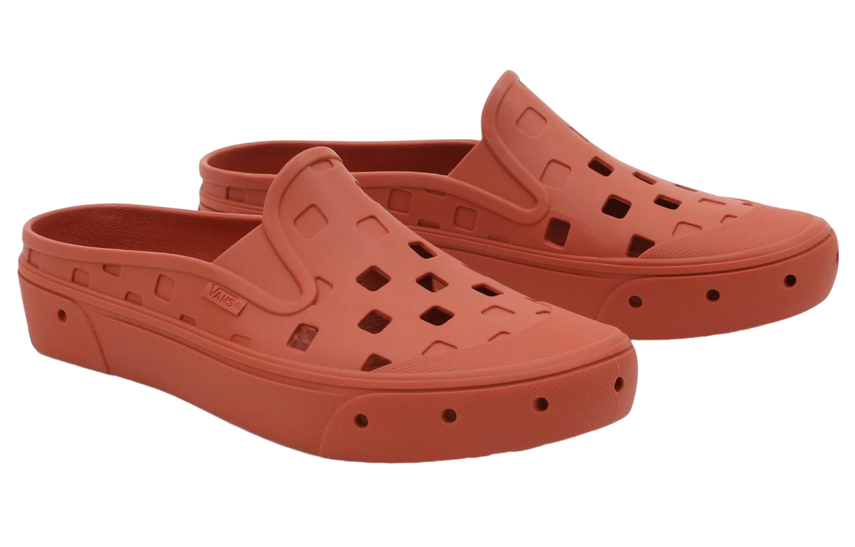 Shop Vans Slip-On 女款凉拖鞋 “红色” VN0005V8GWP