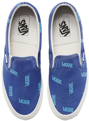 Vans Slip-On Mehrfarbiges Logo Blau VN0A45JKVQF Lookbook Vans Slip-On Mehrfarbiges Logo Blau VN0A45JKVQF