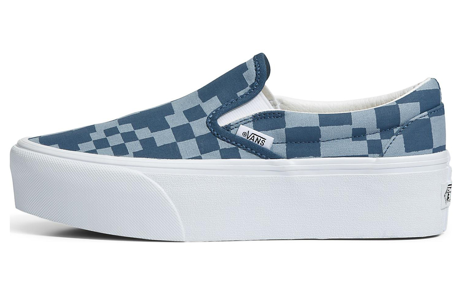 Buy Vans Slip-On Motif Kotak Berwarna 'Biru Putih' VN0A7Q5RBLU