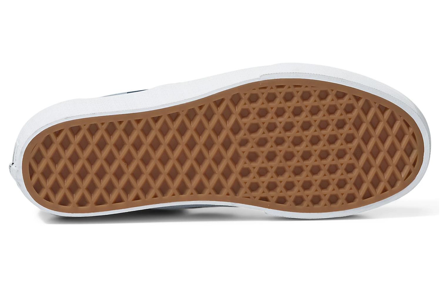 Shop Vans Slip-On Motif Kotak Berwarna 'Biru Putih' VN0A7Q5RBLU