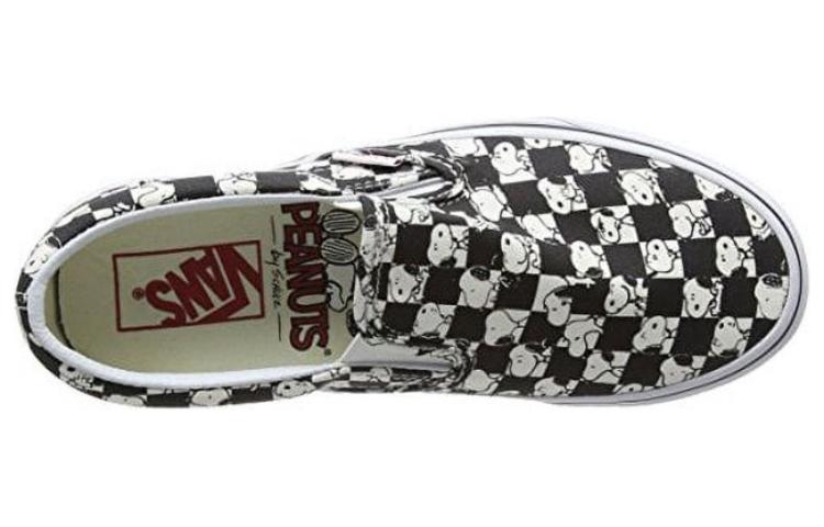 Order Vans滑入式 Peanuts Snoopy 黑白鞋