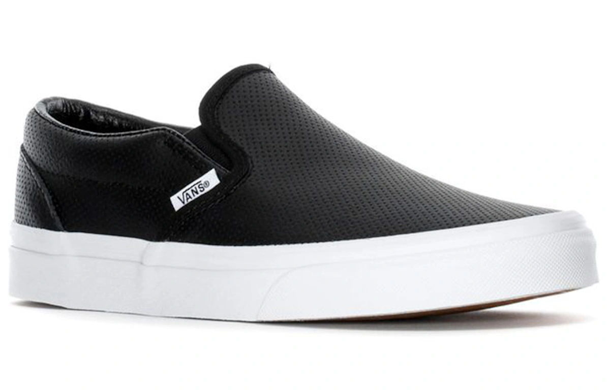 Vans Slip-On Perforated Leather 'Black'