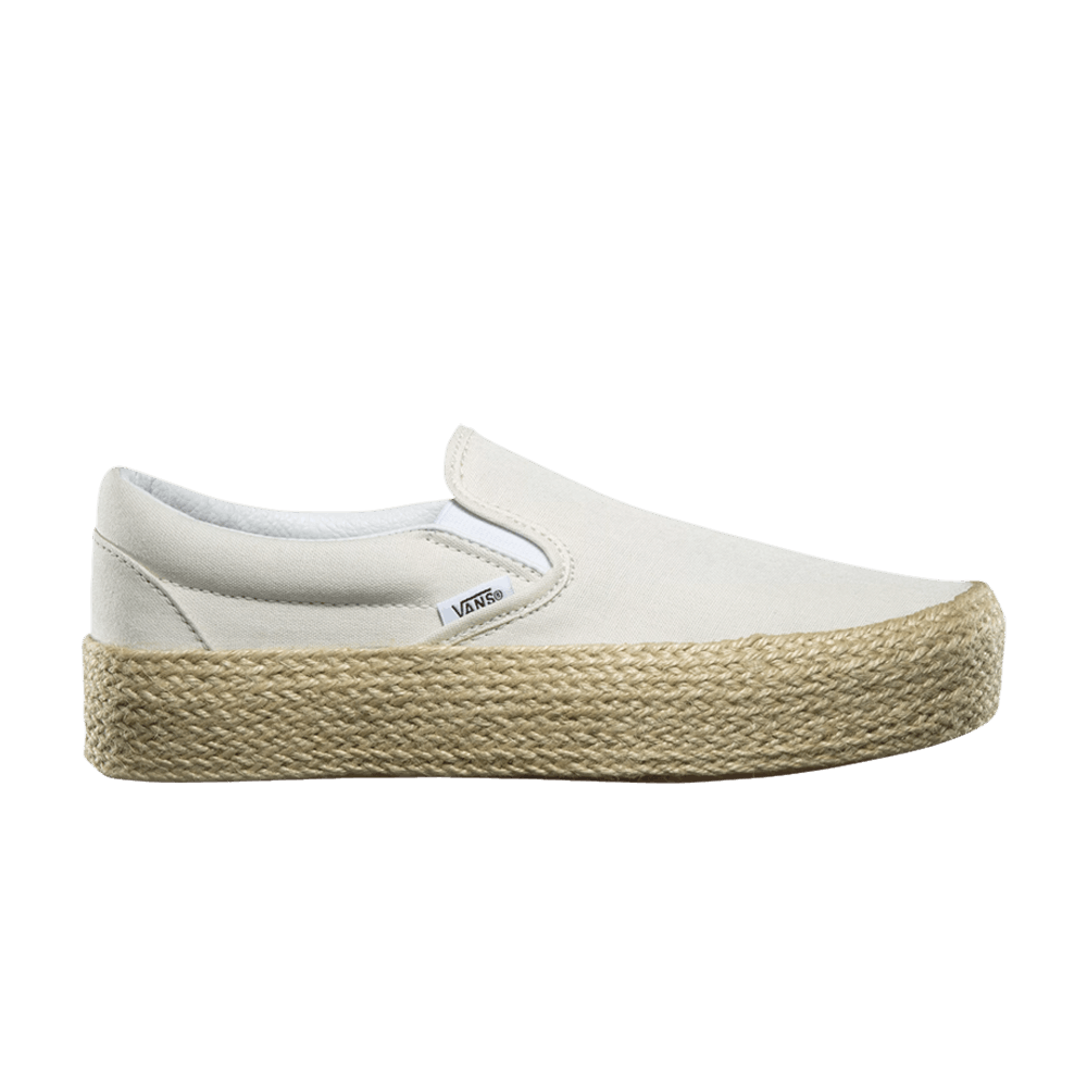 Buy ヴァンズ スリッポン 厚底 エスパドリーユ "マシュマロ" VN0A3NARFS8
