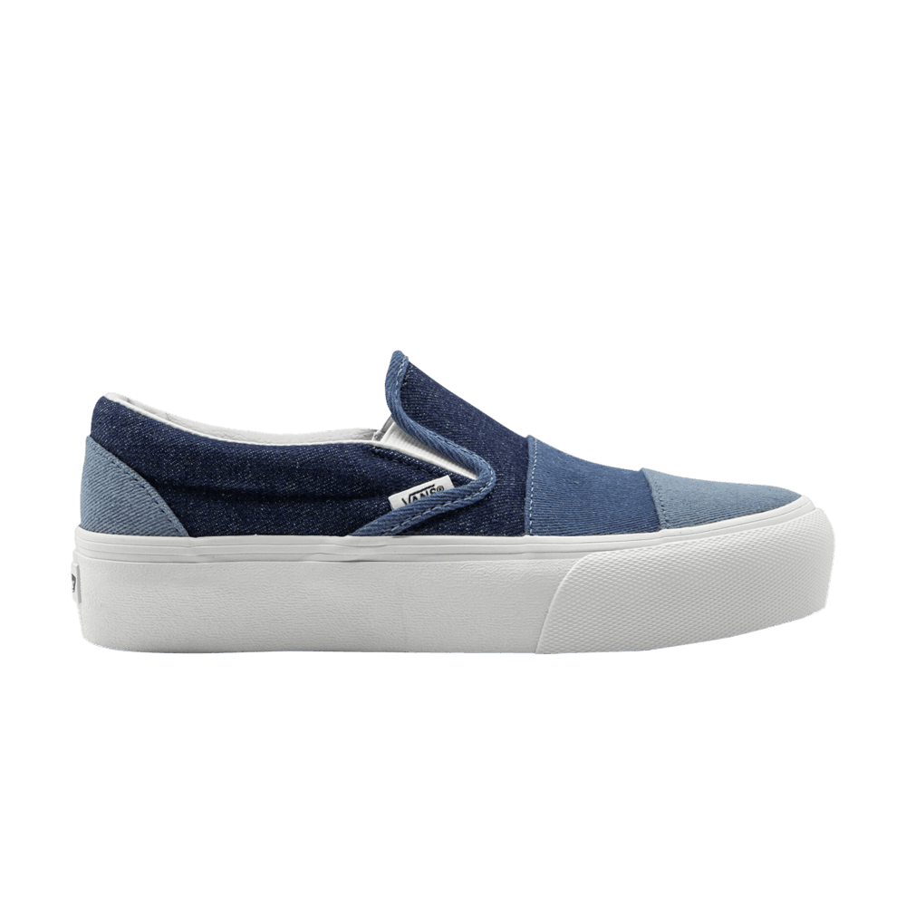 Vans Slip-On Platform SF 'Patchwork Denim' VN0A3MVCR40