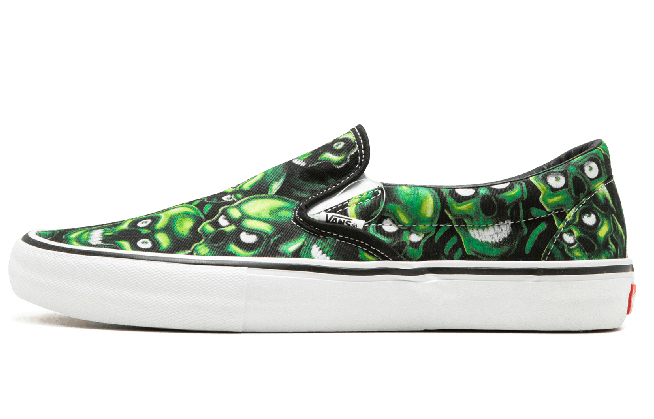 Buy Vans スリッポン Pro 黒白緑 VN0A347V3