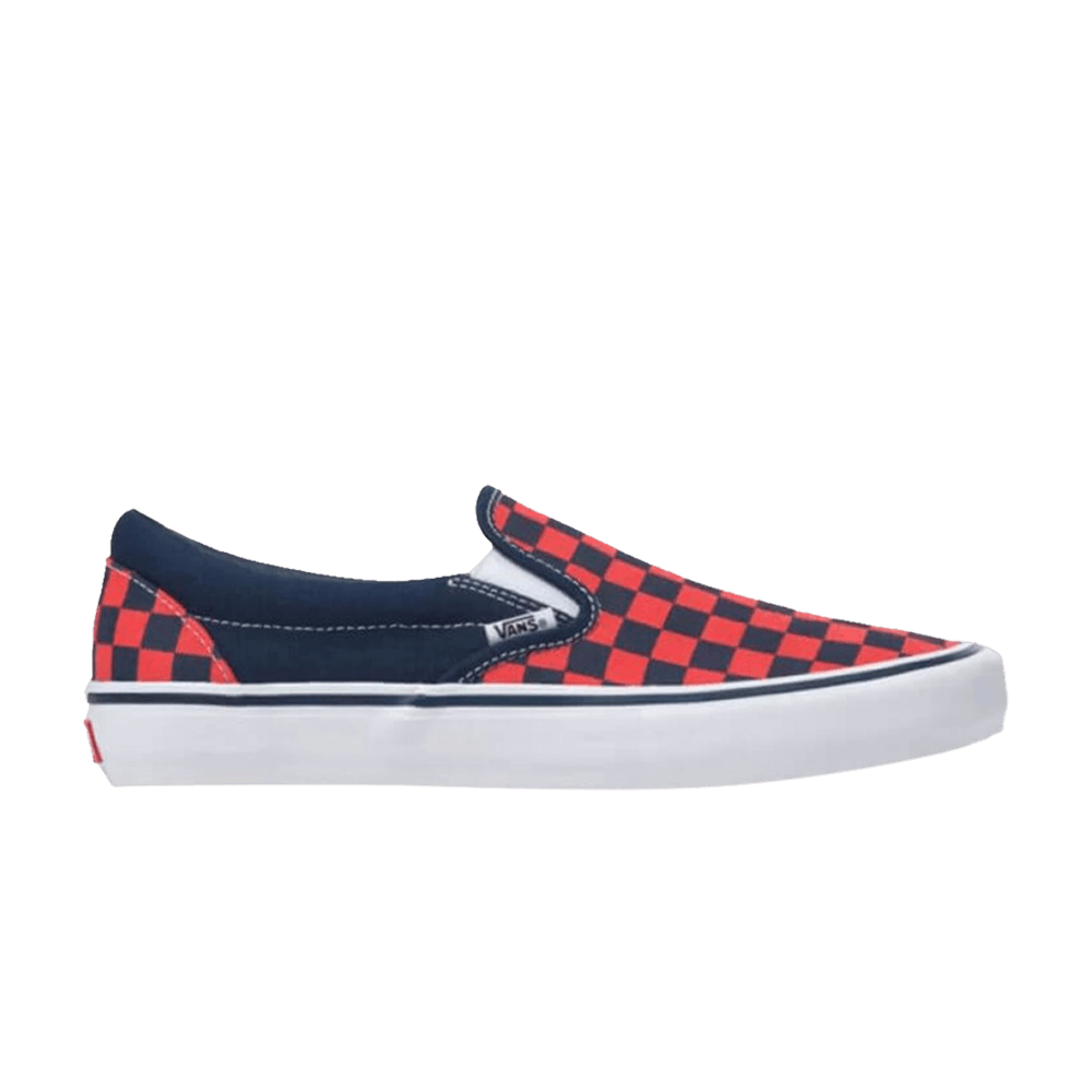 Vans Slip-On Pro &#x27;Checkerboard - Navy Orange&#x27; VN0A347VW7E