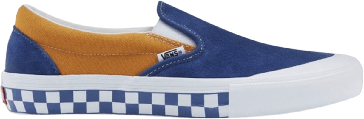 Vans Slip-On Pro 'Checkerboard - True Navy Sunflower' Buzz Checkerboard VN00097MU29 Buy Vans Slip-On Pro 'Checkerboard - True Navy Sunflower' Buzz Checkerboard VN00097MU29