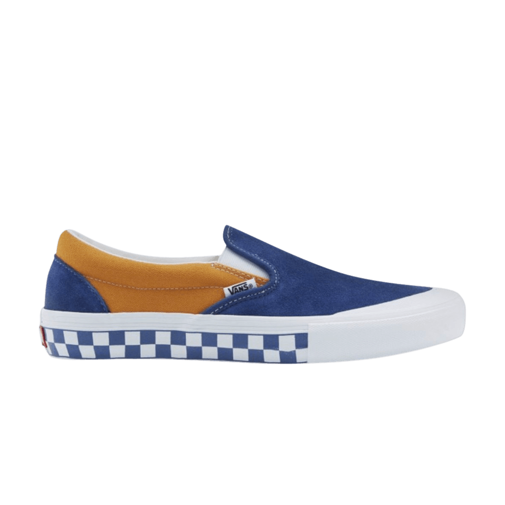 Vans Slip-On Pro &#x27;Checkerboard - True Navy Sunflower&#x27; VN00097MU29
