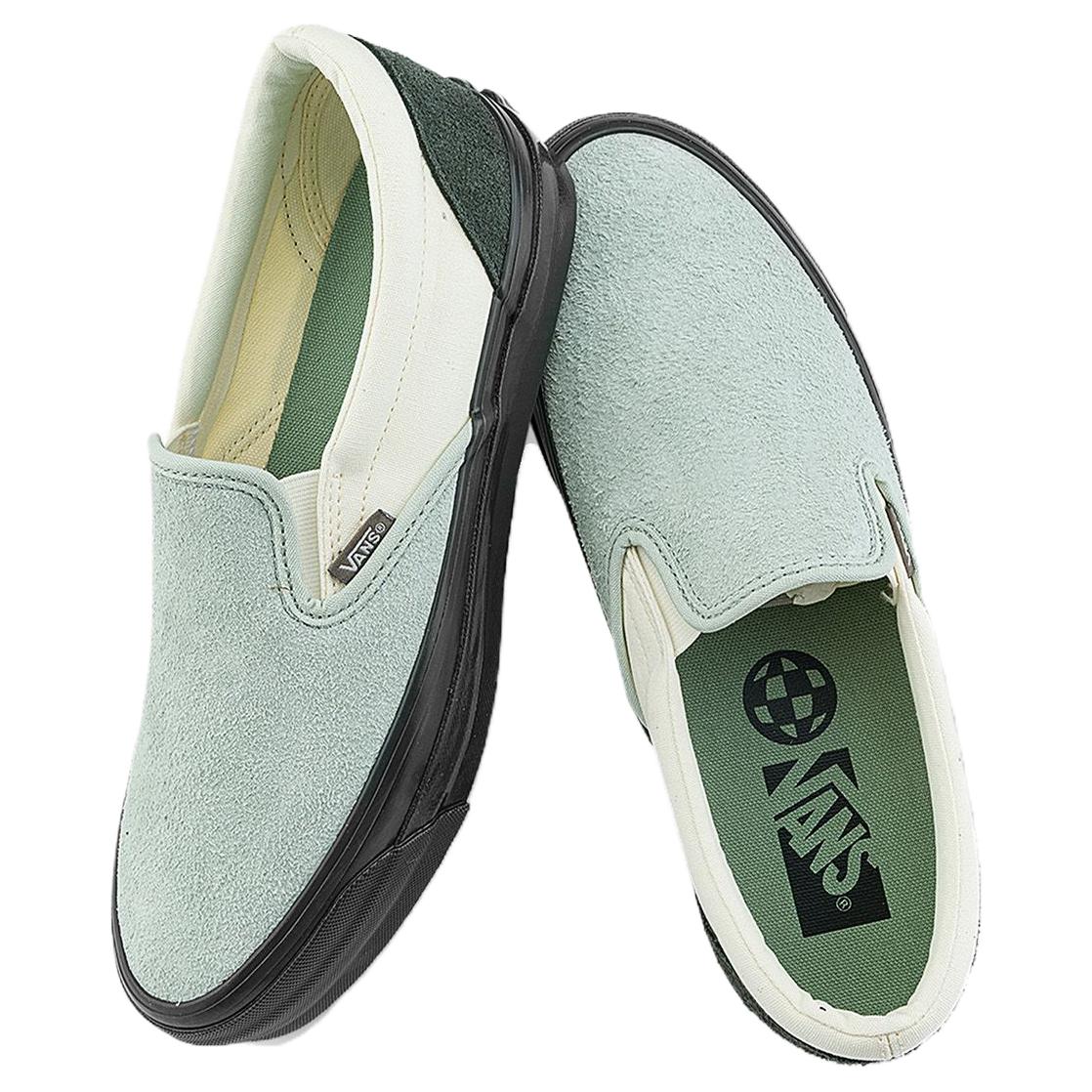 Shop Vans Slip-On Reissue 98 'Black Light Green' VN000CTCDT5